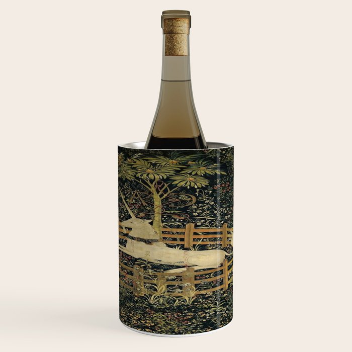 The Unicorn Rests in a Garden (from the Unicorn Tapestries) Wine Chiller Gallery Image 1