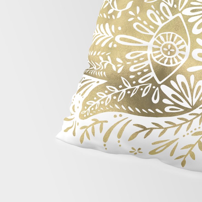 Hamsa Hand - Gold Palette Pillow Sham Gallery Image 4