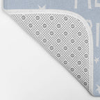 Merry Christmas light blue and white  Bath Mat Gallery Image 2