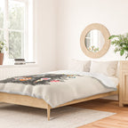 Retro Decorated Christmas Tree Duvet Cover Gallery Image 2