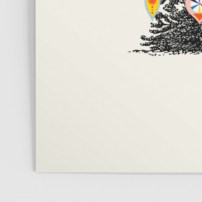 Retro Decorated Christmas Tree Poster Gallery Image 3