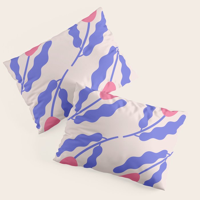 Wavy Flora Pillow Sham Gallery Image 1