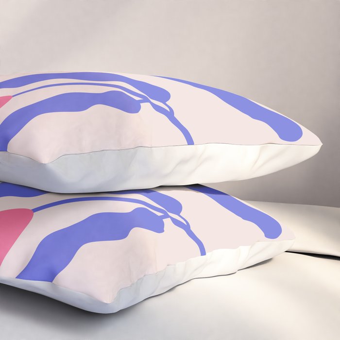 Wavy Flora Pillow Sham Gallery Image 3