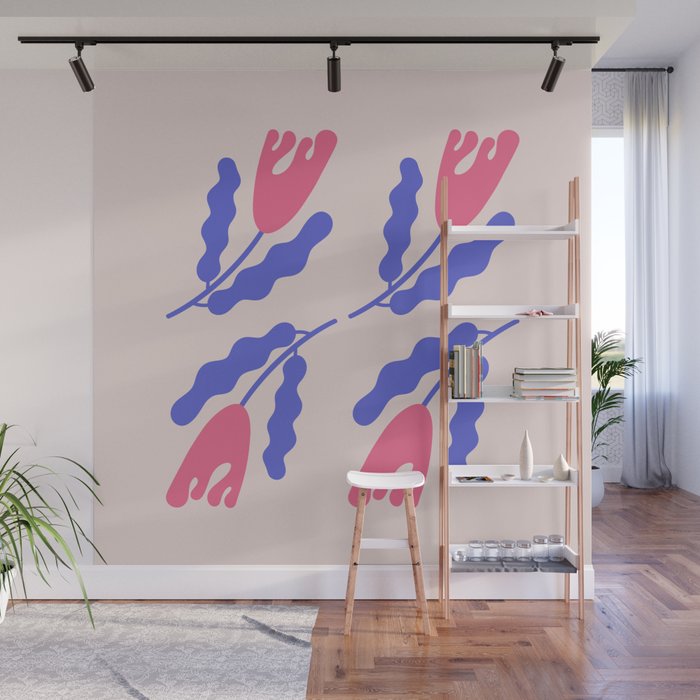 Wavy Flora Wall Mural Gallery Image 1