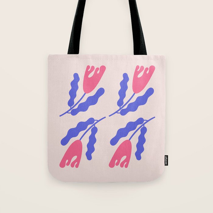 Wavy Flora Tote Bag Gallery Image 1
