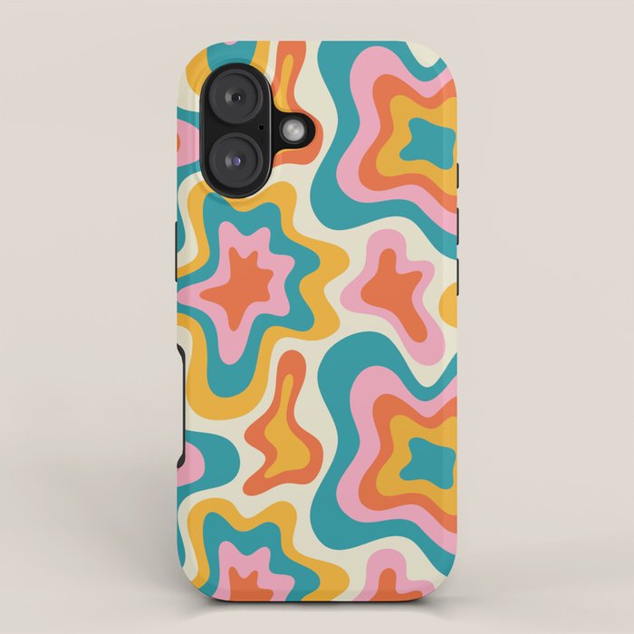 Colorful psychedelic hippie tie dye art pattern iPhone Case Gallery Image 1