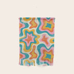 Colorful psychedelic hippie tie dye art pattern Wall Hanging Gallery Image 1