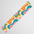 Colorful psychedelic hippie tie dye art pattern Table Runner Gallery Image 3