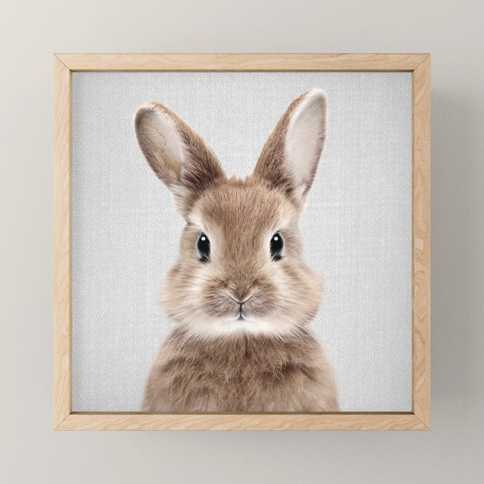 Baby Rabbit - Colorful Mini Art Print Gallery Image 1