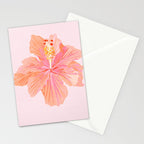Hibiscus Flower Stationery Card Gallery Image 2