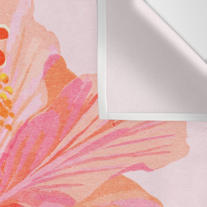 Hibiscus Flower Wall Tapestry Gallery Image 3