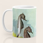 Hippocampus - Hashime Murayama - 1920 Seahorse Illustration Marine Life Coffee Mug Gallery Image 3