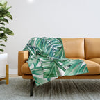 Tropical jungle Throw Blanket Gallery Image 1