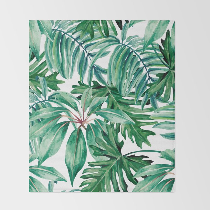 Tropical jungle Throw Blanket Gallery Image 2