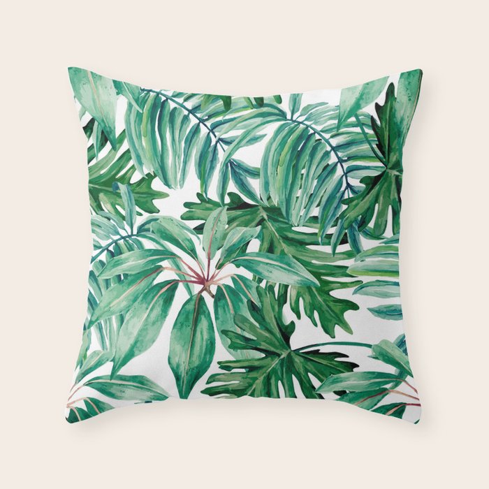 Tropical jungle Throw Pillow Gallery Image 6