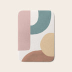 Abstract Earth 1-2 - Painted Shapes Bath Mat Gallery Image 1