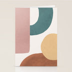 Abstract Earth 1-2 - Painted Shapes Stationery Card Gallery Image 2