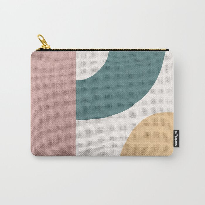 Abstract Earth 1-2 - Painted Shapes Carry All Pouch Gallery Image 1