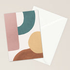 Abstract Earth 1-2 - Painted Shapes Stationery Card Gallery Image 2