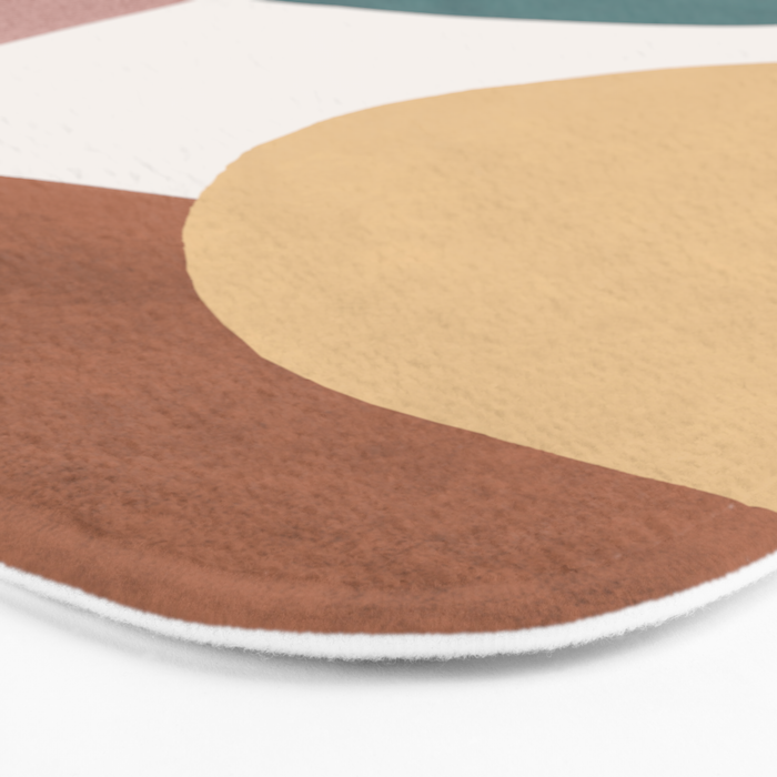 Abstract Earth 1-2 - Painted Shapes Bath Mat Gallery Image 3