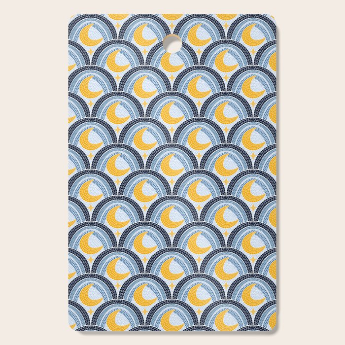 Mediterranean Moonlight Mosaic Cutting Board Gallery Image 1