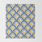 Mediterranean Moonlight Mosaic Throw Blanket Gallery Image 2