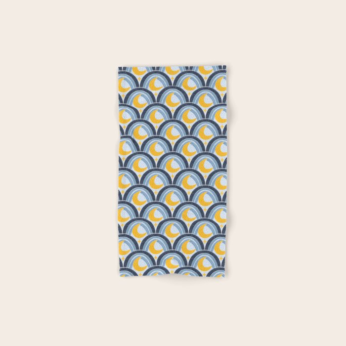Mediterranean Moonlight Mosaic Bath Towel Gallery Image 1