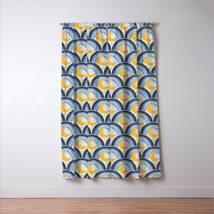 Mediterranean Moonlight Mosaic Window Curtain Gallery Image 3