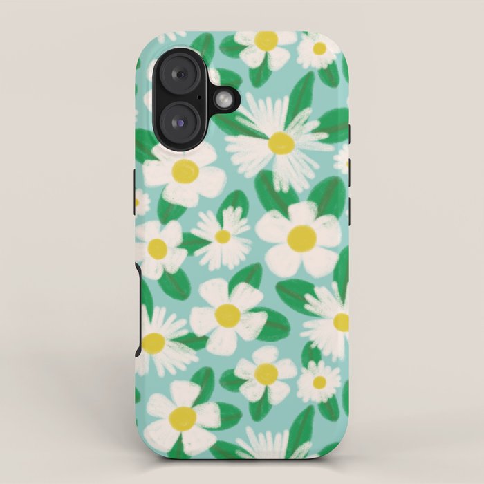 Big Bloom Floral - green iPhone Case Gallery Image 1