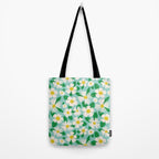 Big Bloom Floral - green Tote Bag Gallery Image 2