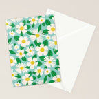 Big Bloom Floral - green Stationery Card Gallery Image 2
