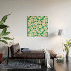 Big Bloom Floral - green Wood Wall Art Gallery Image 2