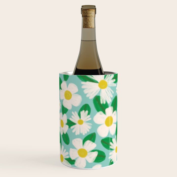 Big Bloom Floral - green Wine Chiller Gallery Image 1