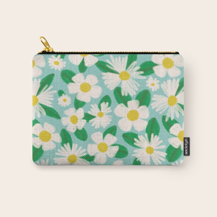 Big Bloom Floral - green Carry All Pouch Gallery Image 1