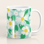 Big Bloom Floral - green Coffee Mug Gallery Image 1