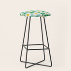 Big Bloom Floral - green Stool Gallery Image 1