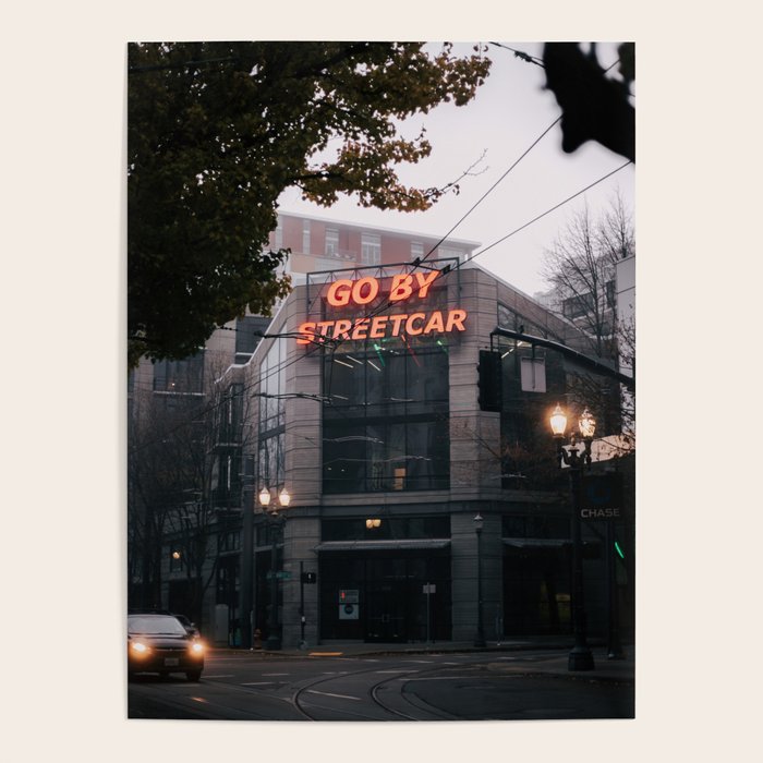 Go By Streetcar Portland  Poster Gallery Image 1