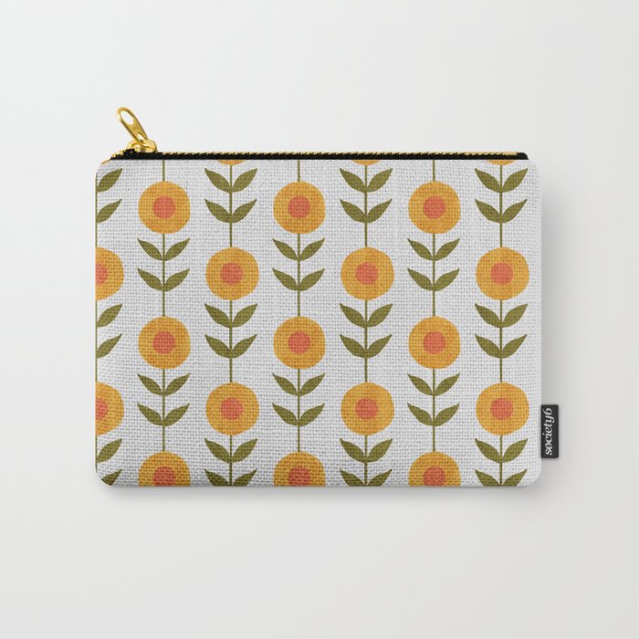 Fresh Yellow Spring Flowers Carry All Pouch Gallery Image 1