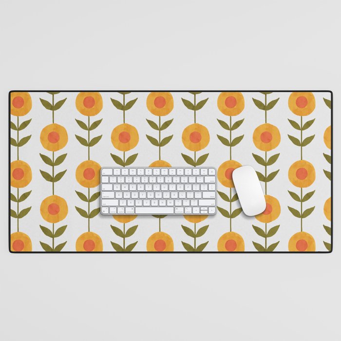 Fresh Yellow Spring Flowers Desk Mat Gallery Image 1