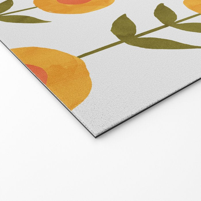 Fresh Yellow Spring Flowers Welcome Mat Gallery Image 2