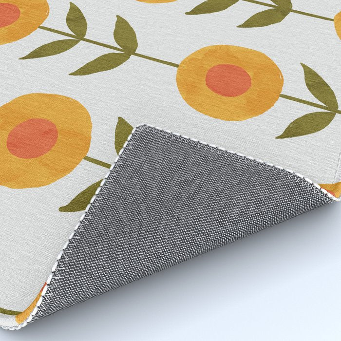Fresh Yellow Spring Flowers Rug Gallery Image 4