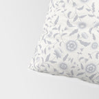 Vintage Trailing Floral - Blue and White Pillow Sham Gallery Image 4