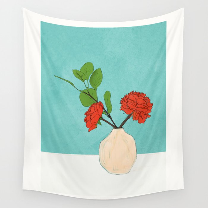 Thought of you Blue Wall Tapestry Gallery Image 1