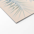 Tropical Palms on Blush Pink, Boho Nature Photography Welcome Mat Gallery Image 2