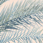 Tropical Palms on Blush Pink, Boho Nature Photography Coffee Mug Gallery Image 2