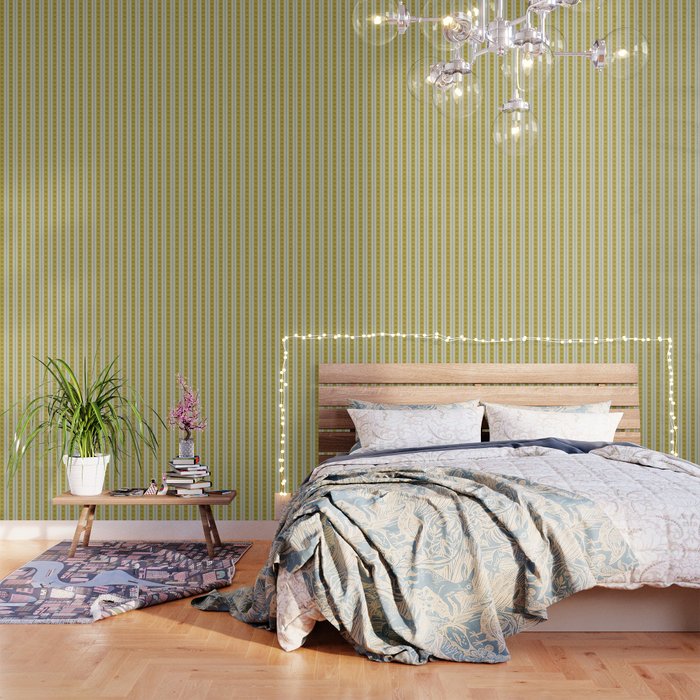 Vintage rose flower bouquet stripe art pattern Wallpaper Gallery Image 3