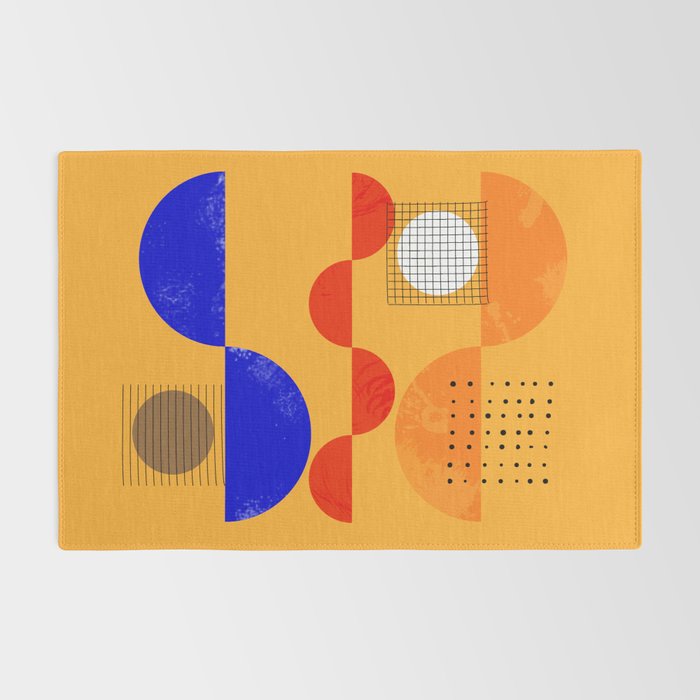 Mid-century shapes abstract no7 Rug Gallery Image 2