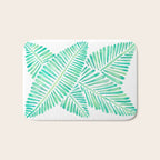 Tropical Banana Leaves - Mint Palette Bath Mat Gallery Image 1