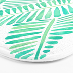 Tropical Banana Leaves - Mint Palette Bath Mat Gallery Image 3