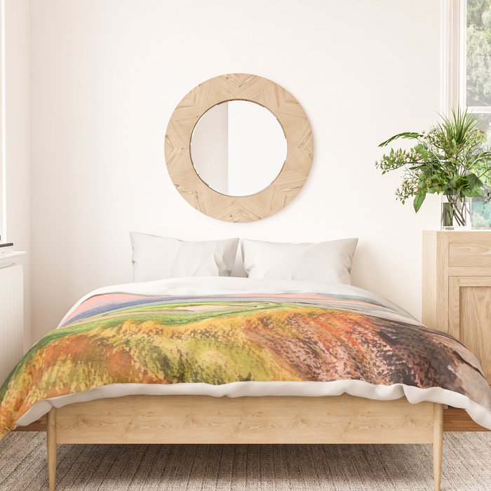 Pebble Beach Golf Course 7th Hole Duvet Cover Gallery Image 3